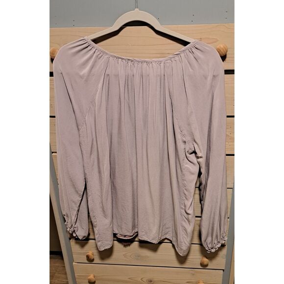 Jodifl Embroidered Mauve Boho Peasant Top – Size Medium - Picture 2 of 7